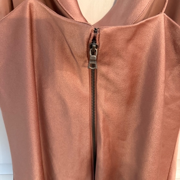 New! Alice + Olivia Harmony Satin Mini Slip Dress Rose Pink 45622 - Picture 8 of 14